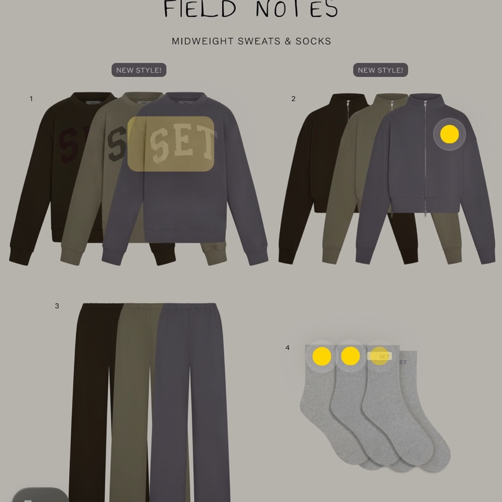 Field Notes Set Active Crew Neck - image 3